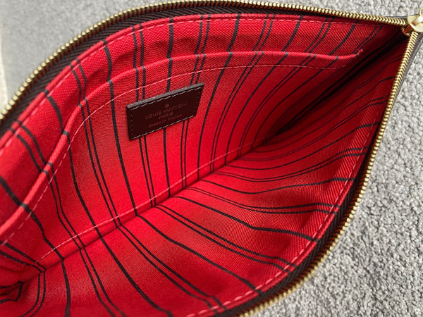 Louis Vuitton Damier Ebene Cerise Pochette GM