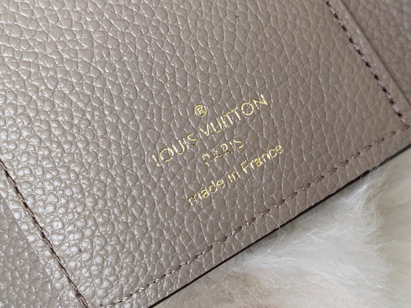 Louis Vuitton Tourterelle Crème Bicolour Monogram Empreinte Victorine Wallet | BNIB