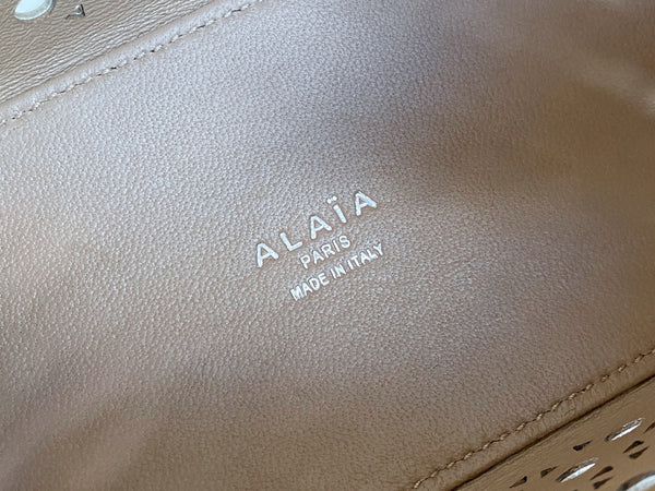 Alaïa Sable Calfskin Vienne Wave Mina 16 Bag