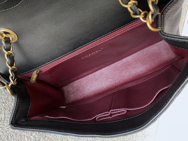 Chanel Black Caviar Medium CC Filigree Flap