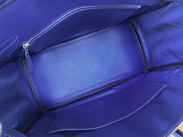 Hermès Bleu Électrique Togo Birkin 30 PHW