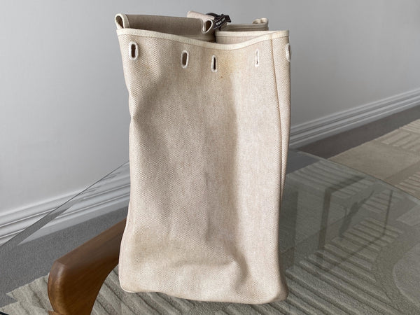 Hermès Toile Naturel & Vache Hunter Herbag Cabine 50