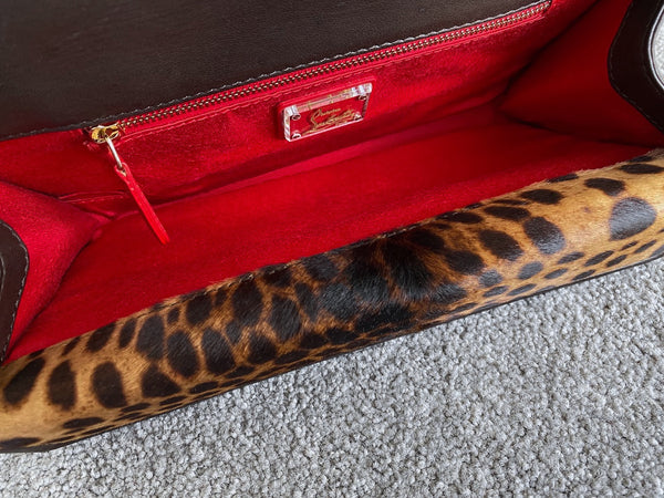 Christian Louboutin Cheetah Pony Hair Envelope Bag