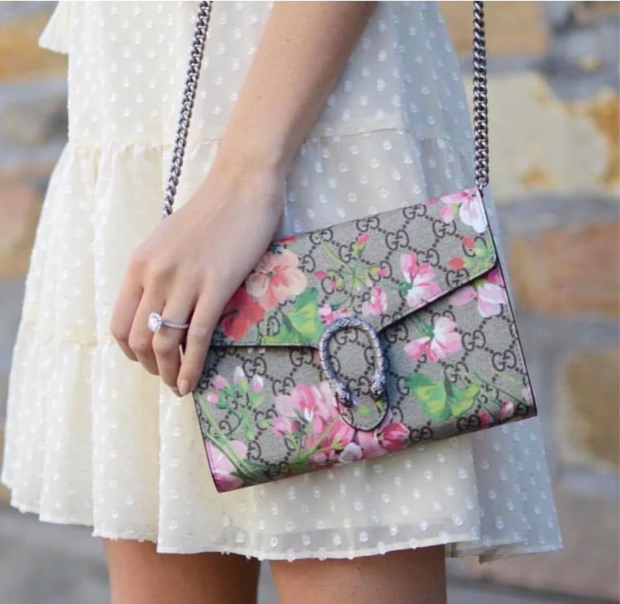 Gucci dionysus bloom wallet on chain sales