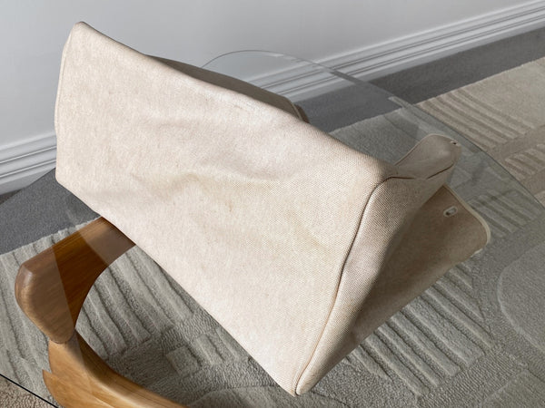 Hermès Toile Naturel & Vache Hunter Herbag Cabine 50