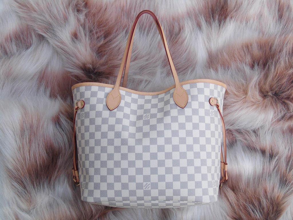 Louis Vuitton, Bags, Like New Authentic Louis Vuitton Neverfull Gm Azur  Rose Ballerine