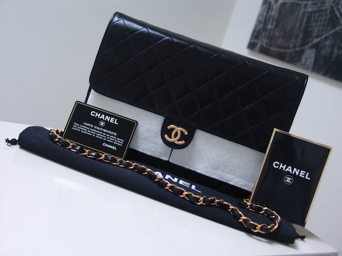 Chanel Black Lambskin Medium 3-Way Single Flap