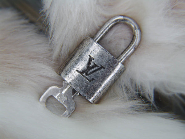 Louis Vuitton Padlock Marbled Silver-Tone Number 301
