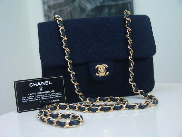 Chanel Jersey & Lambskin Quilted Flap