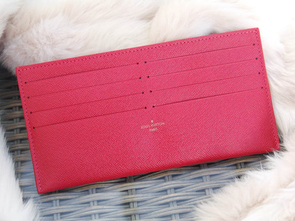Louis Vuitton Pochette Felicie Card Holder Insert Amarante