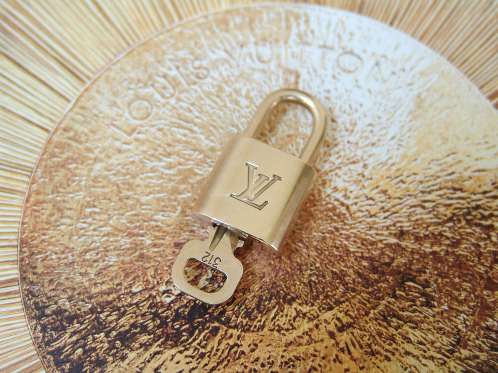 Louis Vuitton Padlock Gold-Tone Number 312