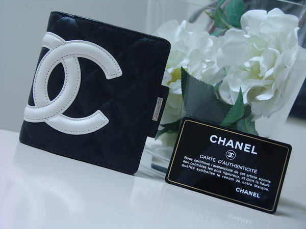 Chanel Cambon Ligne Lambskin Compact Wallet