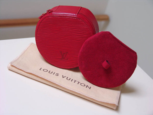 Louis Vuitton Epi Castillan Red Ecrin Bijoux Jewellery Box