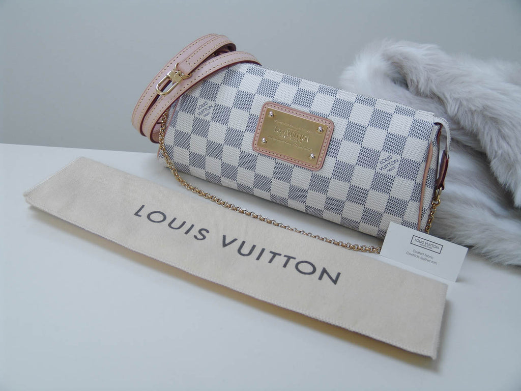 Pochette Louis Vuitton Eva en toile damier