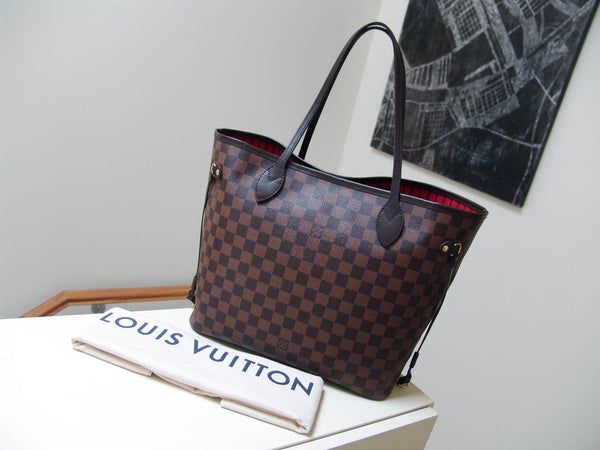 Louis Vuitton 2020 Damier Ebene Cerise Neverfull MM