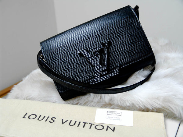 Louis Vuitton Epi Noir Pochette Louise Strap PM