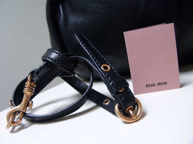 Miu miu large discount deer skin bag