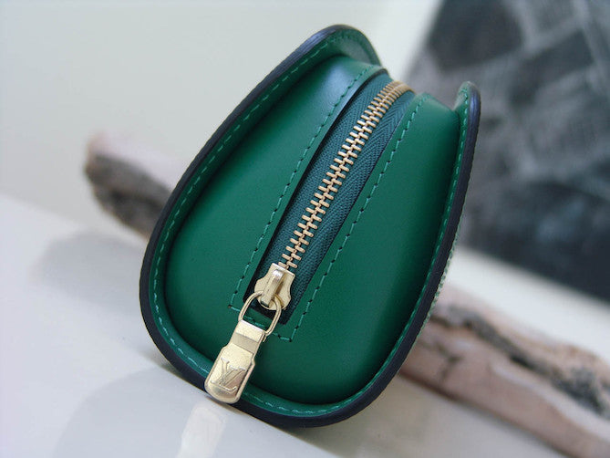Louis Vuitton Vintage Borneo Green Epi Leather Small Pochette