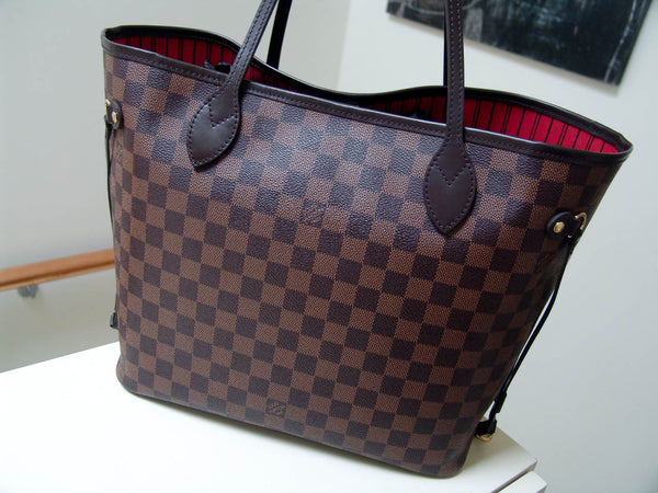 Louis Vuitton 2020 Damier Ebene Cerise Neverfull MM