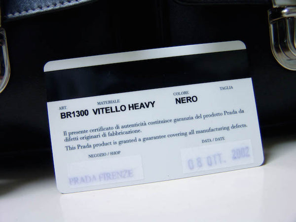 Prada Vitello Heavy Nero Pocket Tote