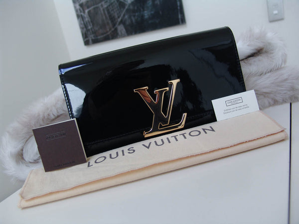 Louis Vuitton Vernis Noir Pochette Louise EW