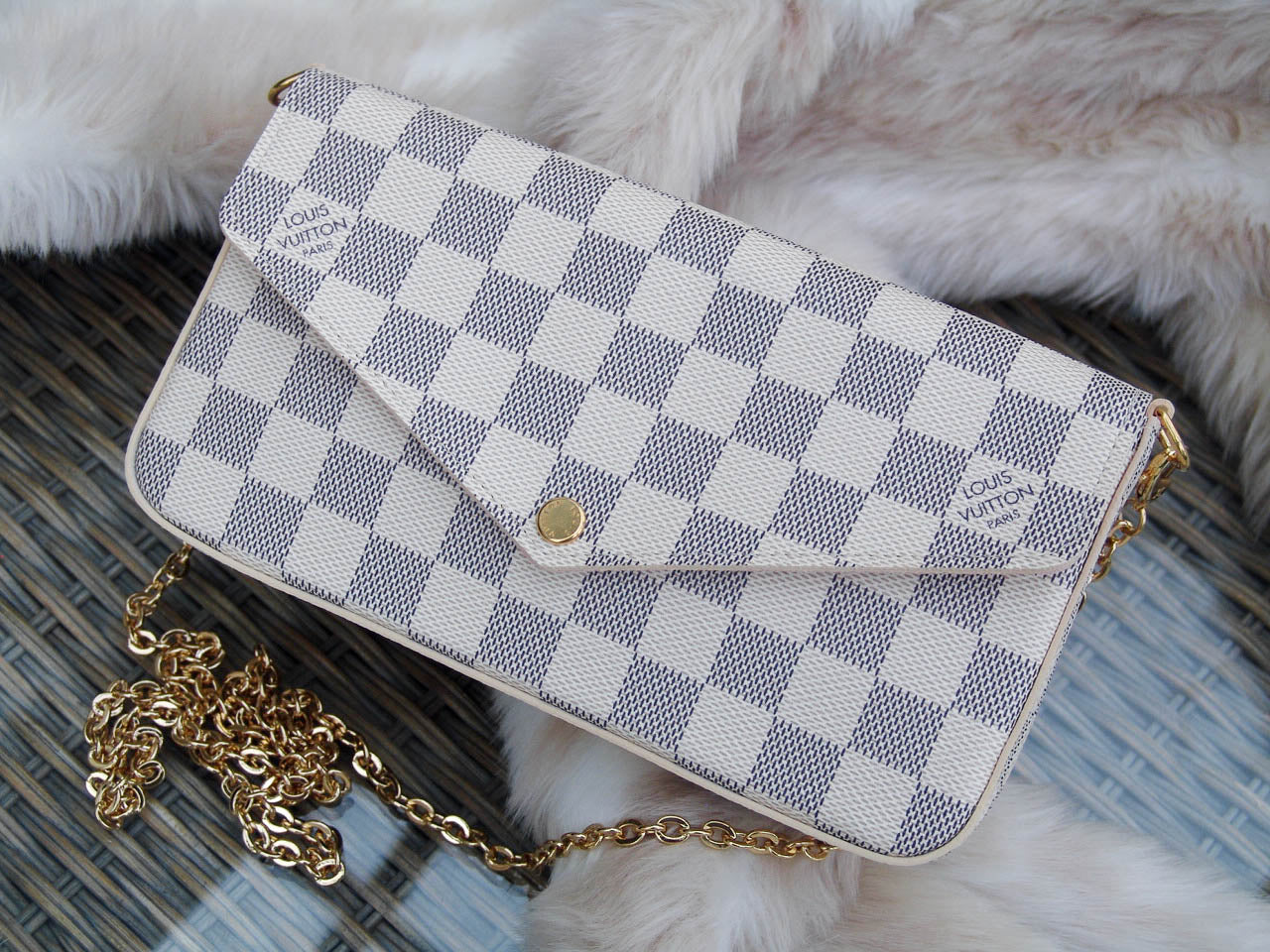 Louis Vuitton 2020 Damier Azur Pochette Félicie | BNIB – My Haute