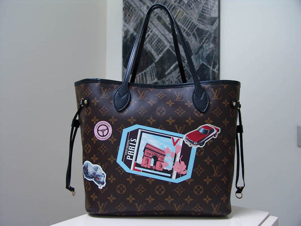 Louis Vuitton Limited Edition 2016 Neverfull MM World Tour