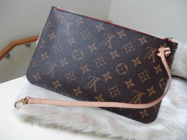 Louis Vuitton Monogram Cerise Neverfull Pochette GM