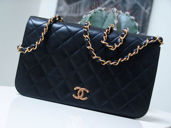 Chanel Black Lambskin Flap