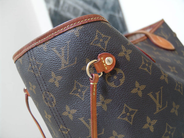 Louis Vuitton Monogram Beige Neverfull MM