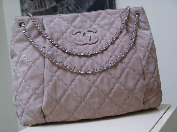 Chanel Beige CC Quilted Chain Tote