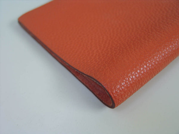 Hermès Ulysse PM Notebook Veau Taurillon Clemence Orange