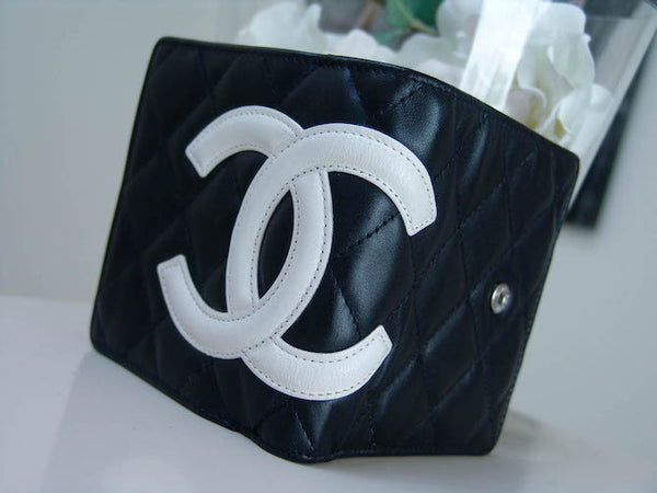Chanel Cambon Ligne Lambskin Compact Wallet