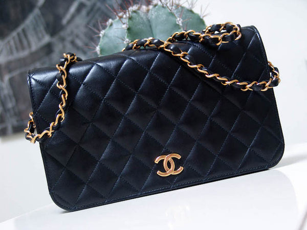 Chanel Black Lambskin Flap