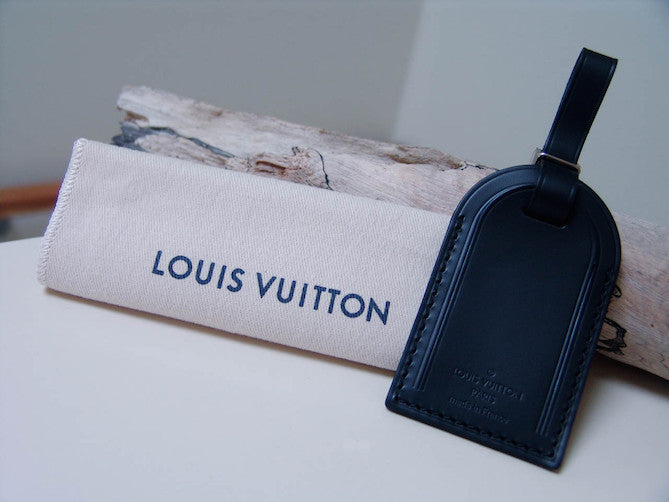 lv luggage tag hot stamp