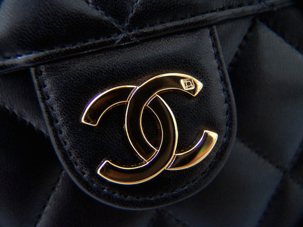 Chanel Black Lambskin 3-Way Flap