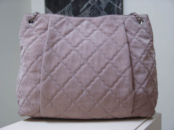 Chanel Beige CC Quilted Chain Tote