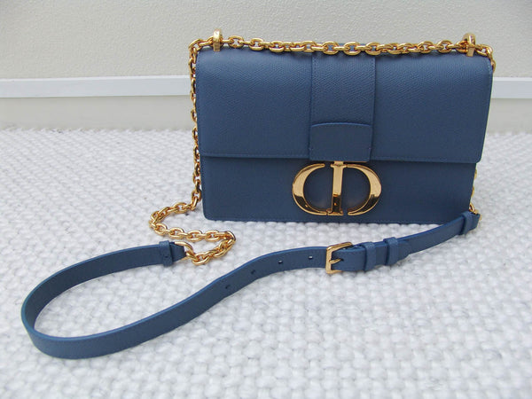 Christian Dior 30 Montaigne Chain Bag L.E. Blue Denim