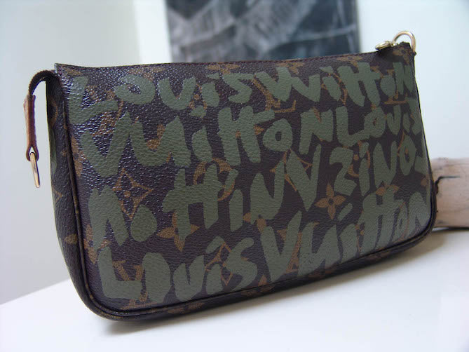 Louis Vuitton Bag LE Graffiti Khaki Monogram Pochette Accessoires – My Haute