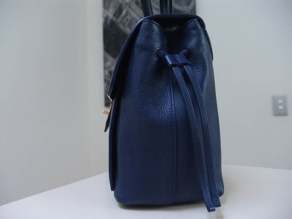 Louis Vuitton Calfskin Navy Black Lockme MM