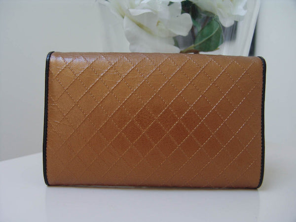 Chanel Gold CC Quilt Stitch Pochette Wallet | BNIB