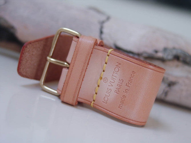 Louis Vuitton Red Leather Strap Calfskin Poignet France