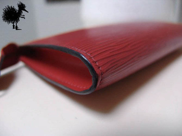 Louis Vuitton Pochette Accessoires Epi Leather Castillan Red