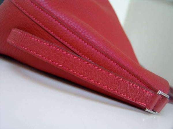 Hermès Special Order Clemence Picotin MM in Rouge Casaque