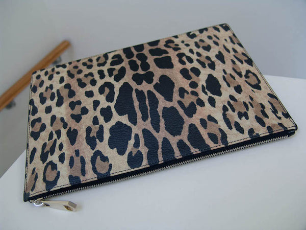 Givenchy Oversized Leopard Print Clutch | New