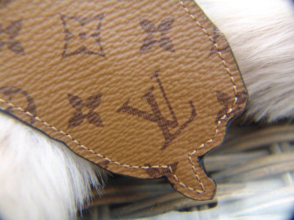 Louis Vuitton Dog Bag Charm and Key Holder Limited Edition Grace Coddington  Epi Leather and Reverse Monogram Canvas
