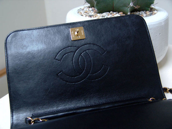 Chanel Black Lambskin Flap