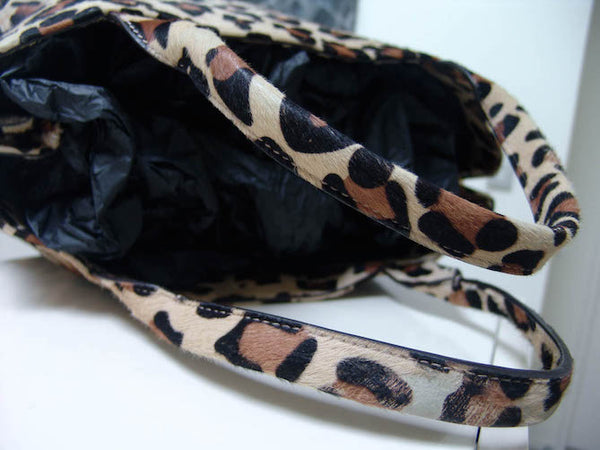 Prada Leopard Ponyskin Tote