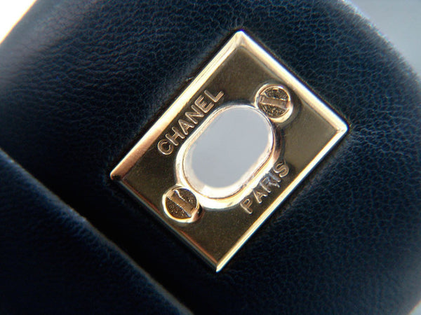 Chanel Black Lambskin Double Flap