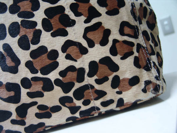 Prada Leopard Ponyskin Tote